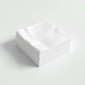 Serviettes de table jetables personnalisées en pâte de bois vierge 2 plis, douces et blanches, pour restaurants, cafés, fêtes, mariages et traiteurs - Product Image 2