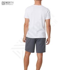 Wholesale High Quality Men's Gym Shorts Custom Logo Design Cotton <b>Black</b> Casual Plain With Solid Pattern High Quantity Gym Shorts - Product Image 2