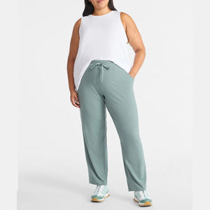 Wholesale Customize Quick Dry High Quality Fashionable Casual <b>Women's</b> Jogger With Pockets Drawstring Sweatpants <b>For</b> Winter - Product Image 5