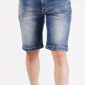 Short en jean bleu pour homme Taille moyenne Confortable pour un usage quotidien Disponible dans des styles en détresse ou unis avec étiquetage personnalisé - Product Image 6