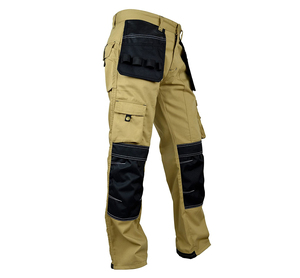 Pantalones cargo de lona ligeros informales rectos para hombre, ropa de trabajo transpirable y de secado rápido - Product Image 1