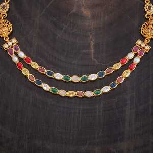 Chic Silver Layered Temple <b>Necklace</b>-Fashionable Accessory - Product Image 3