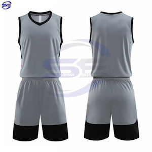 Camiseta de entrenamiento de baloncesto unisex, uniforme en blanco con función de secado rápido, conjunto impreso a dos caras para jóvenes, opciones de talla grande - Product Image 1