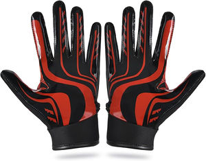 Gants de football américain de conception haut de gamme, best-seller, grande taille, vêtements de sport durables, anti-rides, logo personnalisé, design en polyester - Product Image 2