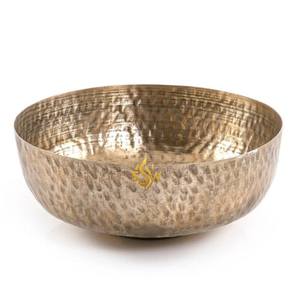 Look attrayant bol à chocolat grande taille meilleure qualité nouveauté fantaisie fruits plat de service et bol couleur or brillant poli - Product Image 2