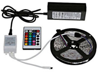 Offre Spéciale 72W 6A LED bande contrôleur IR télécommande 24 touches connecteurs électriques RGB LED bande 12V 24V connecteurs fil alimentation