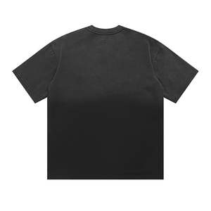 G18 100% algodón 270gsm algodón lavado gradiente cuello redondo manga corta Camiseta para hombres - Product Image 2