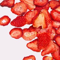 Super Heerlijke Handgemaakte Biologische Gedroogde Aardbeien Natuurlijk Fruit Smaak Vacuüm Pack Medium/Groot Formaat Fabriek Direct Premium