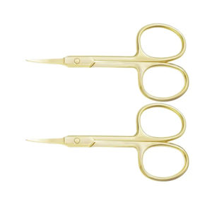 Vente en gros Ciseaux à cuticules de beauté Ciseaux à ongles incurvés en acier inoxydable pour manucure et pédicure avec poignée en plastique - Product Image 1