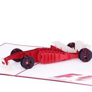 Tarjetas de Felicitación 3D, Tarjeta de Felicitación 3D Emergente de Auto de Carreras, Manualidades de Papel, Colección de Autos, Tarjeta de Felicitación 3D, Tarjeta de Cumpleaños 3D - Product Image 2