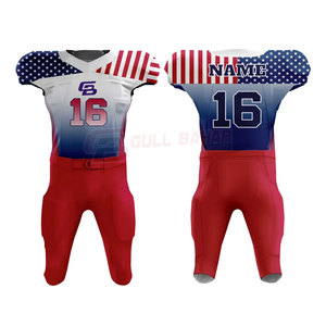 ชุดเครื่องแบบทีมฟุตบอลอเมริกันเสื้อกีฬาแขนสั้นสำหรับฝึกซ้อมและเล่นเกม - Product Image 2