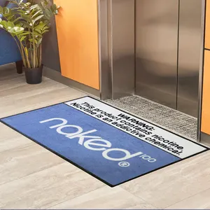 Benutzer definierte Boden Logo Matten Eingang Tür und Outdoor Gummi Fuß matte