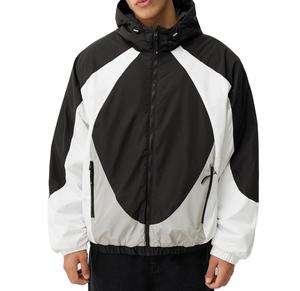 Chaqueta Cortavientos Personalizada de Moda, Bloques de Color, 100% Poliéster Ripstop, Resistente al Viento, Cómoda, Impermeable, con Estampado Personalizado, Duradera - Product Image 1