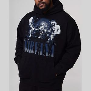 Vente de gros Sweat à capuche en coton saigné à l'acide avec poche Style Boxy surdimensionné Vintage Streetwear Hoodies pour hommes - Product Image 1