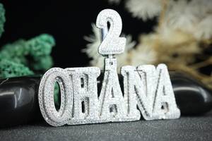 Colgante de Plata de Ley 925 con Nombre de Doble Capa y Corte Brillante Redondo de Moissanita, Colgante de Boda para Hombre y Mujer de Phoenix Enterprise - Product Image 4