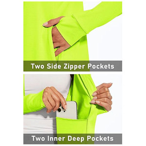 Chaqueta Deportiva Canis para Mujer, con Cremallera Completa, Ligera, de Manga Larga, para Correr, Yoga, Entrenamiento - Product Image 3