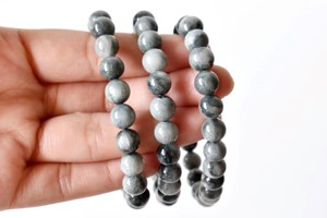 Pulsera de Cristal Ojo de Gato Natural de 8mm, Piedra Semipreciosa para Meditación - Product Image 3