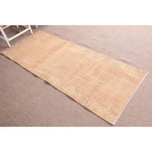 พรมตุรกี ขนาดใหญ่พิเศษ 2.6x6.5 ฟุต พรมลายต้นไม้และพืชสีเบจ - Product Image 3