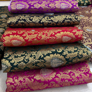 Tejido de brocado Jacquard pesado, tejido denso, no tejido transpirable para ropa estructurada y cortinas, suministro global a granel - Product Image 1