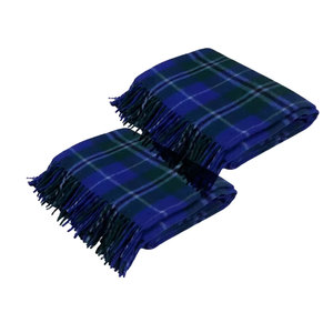 Manta azul marino Douglas de calidad superior, mezcla de comodidad y estilo - Product Image 4