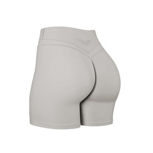 2025 Trendy Custom Plus Size Gym <b>Shorts</b> Sports Fitness Workout Yoga <b>Leggings</b> Solid Color Sublimated Spandex/Nylon - Product Image 3