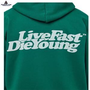 Vente chaude Personnalisé Hommes À Capuche 400gsm French Terry Loose Fit pour Randonnée Formation Match Blanc Imprimer 100% Polyester pour l'automne - Product Image 3