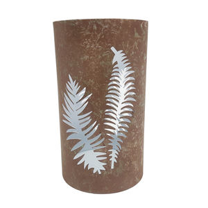 Bougeoir votif en métal marron clair pour Halloween Bougeoir en fer au design tête de mort pour la maison et la table à usage décoratif - Product Image 3