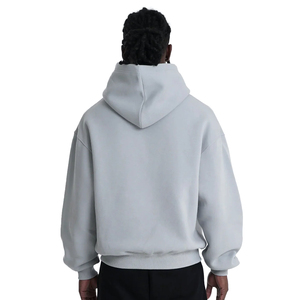 2025 Top marque personnalisé hommes pull à capuche 100% Polyester en vrac en gros pleine fermeture éclair sweats personnalisables sweats à capuche vierges - Product Image 3