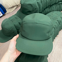 Casquettes de sport en gros, casquettes décontractées de camping, tissu en nylon et polyester à séchage rapide, visière plate, activités de plein air, gorras, casquettes de course à 5 panneaux