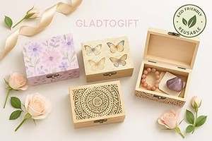 Boîte à bijoux en bois fantaisie vente chaude cadeaux et artisanat boîtes en bois panneaux muraux fabriqués en inde - Product Image 6