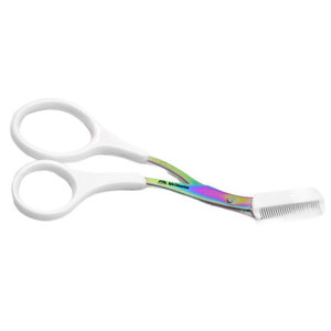 Juego de Peine de tijeras recortadoras de cejas de acero inoxidable profesional, producto de belleza y cuidado Personal antideslizante portátil de 3 piezas - Product Image 5