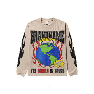 Nouveaux hommes vêtements de rue polaire deux pièces ensemble coton lourd survêtement personnalisé broderie Baggy OEM Service hommes survêtement - Product Image 2