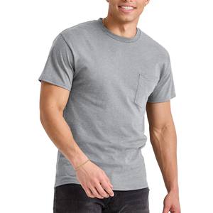 Camisetas de Alta Calidad, Gruesas, Lisas, Blancas, Camisetas para Hombre, Casuales, de Verano, Estilo Hip Hop, Camisetas Extragrandes para Hombre - Product Image 6