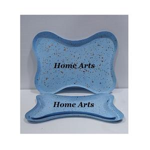 Plateau de service à dessert de trois tailles différentes avec plateau de chocolats en fer de la plus grande qualité pour accessoires d'hôtel - Product Image 1