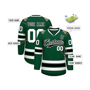 เสื้อกีฬาฮ็อกกี้น้ำแข็งผ้าโพลีเอสเตอร์แบบ100% ขนาดกำหนดเองได้ใส่สบาย - Product Image 3