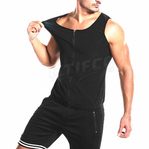 Short de sauna et débardeur personnalisés pour hommes au meilleur prix nouveauté short et débardeur de sauna - Product Image 1