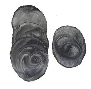 Sous-verre en résine artistique, artisanal, de haute qualité, surface lisse, pour boissons, utilisation décorative sur table, style bohème, à bas prix - Product Image 6