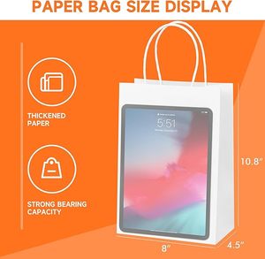Custom Printed Kraft Paper Shopping <b>Bags</b> Laminated Retail Gift <b>Bags</b> With Logo Handle - Product Image 3