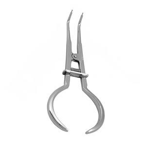Stainless Steel Manual <b>Rubber</b> Dam Forceps with Ergonomic Grip for Precise Isolation and Dental Clamp Placement - Product Image 1