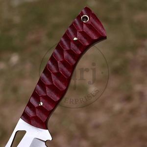 Cuchillo de Camping de Hoja Fija Hecho a Mano con Funda de Cuero, Uso Pesado, Etiqueta Privada OEM, Envío Directo, Afilado - Product Image 5