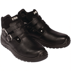 Botas de Seguridad de Cuero Vacuno Negro NORBERT S3 HRO EN20345, Talla 43 - Product Image 2