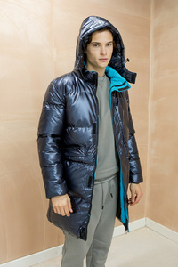 Chaqueta de Invierno Acolchada para Hombre, de Alta Calidad, con Capucha, Impermeable, Transpirable, Relleno de Algodón, Servicio OEM, Venta al Por Mayor - Product Image 3