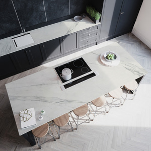 Custom Kitchen & Bathroom Vanity Tops Calacatta Quartz Stone Countertops Prefab Cut Carrara Calacata for Hotel Projects - Product Image 3