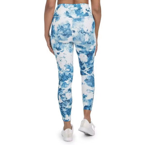 Mallas de yoga con logotipo personalizado para mujer, mallas de yoga con cintura elástica de poliéster/LICRA de secado rápido, pantalones de sublimación de último diseño - Product Image 3