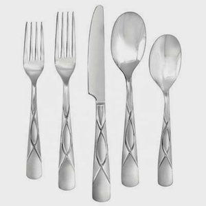Ensemble de couverts en acier inoxydable, Logo personnalisé, poignée fine, livraison rapide, couteau à dîner en acier inoxydable, fourchette, argenterie - Product Image 3