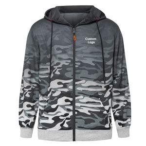 Sudadera con capucha de poliéster 100% con sublimación de camuflaje personalizada con estampado completo y diseño de logotipo para hombres y mujeres - Product Image 1
