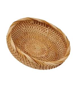Luxury Basic Rattan <b>Bowl</b> Handmade Woven <b>Bowl</b> for Fruits Snacks Nuts Kitchen Decorative Tabletop Laundry <b>Toys</b> Use From India - Product Image 1