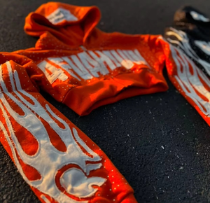 เสื้อฮู้ดซักกรดสไตล์วินเทจสำหรับผู้ชายไซส์ XL ชุดผ้าระบายความร้อนปักพลอยเทียมมีฮู้ดปกเสื้อ - Product Image 2