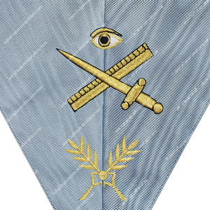 Collier d'officier insignes maçonniques de rite français traditionnel unisexe conçu par des experts pour une utilisation à l'église par des adultes - Product Image 2
