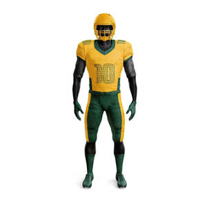 Uniforme américain sur mesure 100% polyester au design élégant Vêtements de sport de haute qualité Uniforme de football américain grande taille - Product Image 5